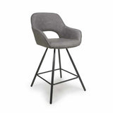 Modern-Dark-Grey-Faux-Leather-Open-Back-Bar-Stool-With-Black-Metal-Legs-Set-of-2