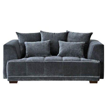 Modern-Dark-Grey-Velvet-2-and-3-Seater-Sofa-Set