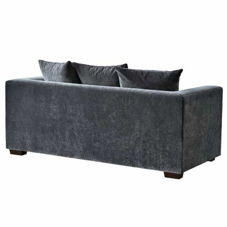 Modern-Dark-Grey-Velvet-2-and-3-Seater-Sofa-Set