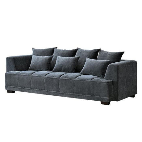 Modern-Dark-Grey-Velvet-2-and-3-Seater-Sofa-Set