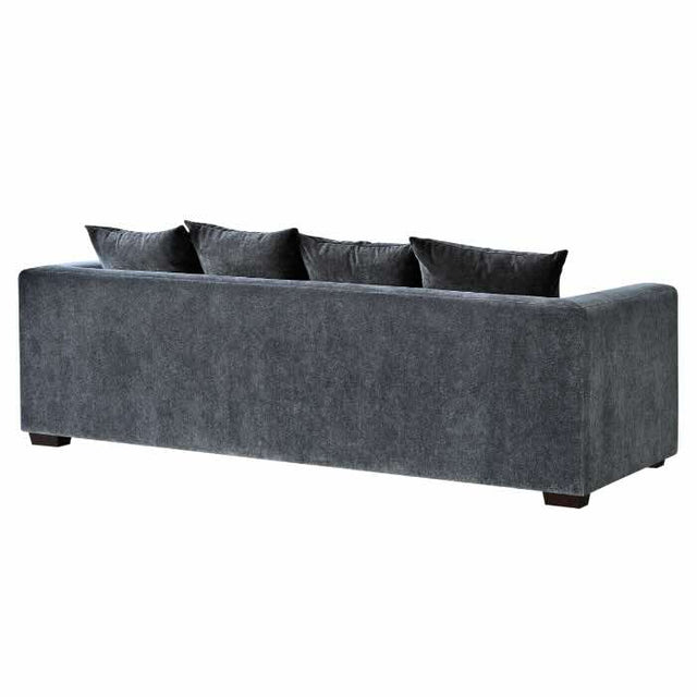 Modern-Dark-Grey-Velvet-2-and-3-Seater-Sofa-Set