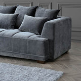 Modern-Dark-Grey-Velvet-2-and-3-Seater-Sofa-Set