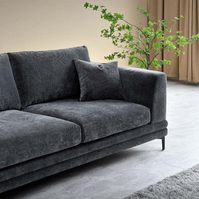 Modern-Dark-Grey-Velvet-3-4-Seater-Sofa