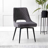 Odessa Modern Velvet Swivel Dining Chairs Set of 2