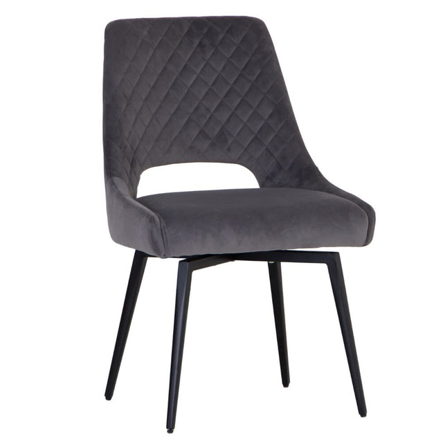 Odessa Modern Velvet Swivel Dining Chairs Set of 2