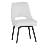 Odessa Modern Velvet Swivel Dining Chairs Set of 2