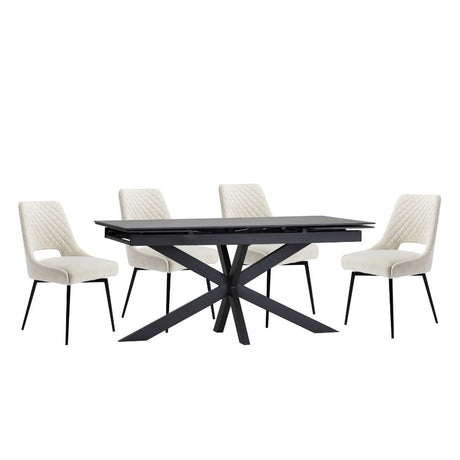 Modern-Extending-10-Seater-Grey-Sintered-Stone-Dining-Table-Set-With-White-Velvet-Dining-Chairs