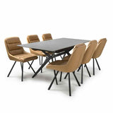 Modern-Extending-Rectangular-Grey-Stone-Dining-Table-And-6-Brown-Leather-Padded-Dining-Chairs-Kitchen-Table-Set-140cm-180cm