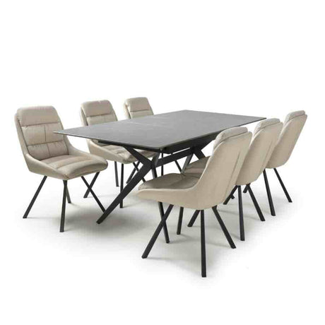 Modern-Extending-Rectangular-Grey-Stone-Dining-Table-And-6-Cream-Leather-Padded-Dining-Chairs-Kitchen-Table-Set-140cm-180cm