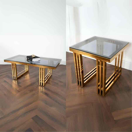 Modern-Glass-Coffee-Table-_-Side-Table-Set-With-Metal-Striated-Base