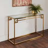 Modern-Glass-Rectangular-Hallway-Console-Table-Gold-Metal-Frame-120cm