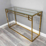 Modern-Glass-Rectangular-Hallway-Console-Table-Gold-Metal-Frame-120cm