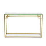 Modern-Glass-Rectangular-Hallway-Console-Table-Gold-Metal-Frame-120cm