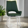 Modern-Green-PU-Leather-Swivel-Dining-Chair-Metal-Legs-Set-of-2