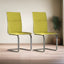 Modern-Green-Faux-Leather-Cantilever-Dining-Chair-With-Chrome-Base-Set-of-2