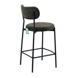 Modern-Green-Velvet-Bar-Stool-Black-Metal-Legs-Set-of-2