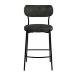 Modern-Green-Velvet-Bar-Stool-Black-Metal-Legs-Set-of-2