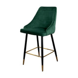 Modern-Green-Velvet-Buttoned-Back-Bar-Stool-With-Black-Metal-Legs-&-Gold-Tips