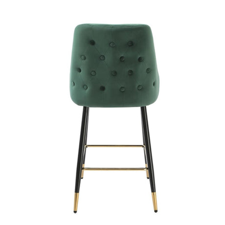 Modern-Green-Velvet-Buttoned-Back-Bar-Stool-With-Black-Metal-Legs-&-Gold-Tips