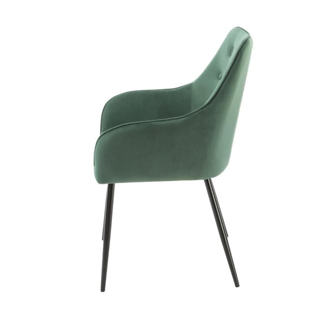 Modern-Green-Velvet-Buttoned-Back-Dining-Chair-With-Black-Metal-Legs