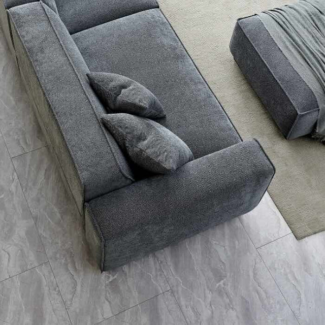 Modern-Grey-Boucle-4-Seater-Sofa-With-Ottoman