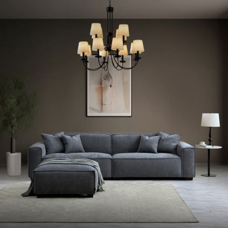 Modern-Grey-Boucle-4-Seater-Sofa-With-Ottoman