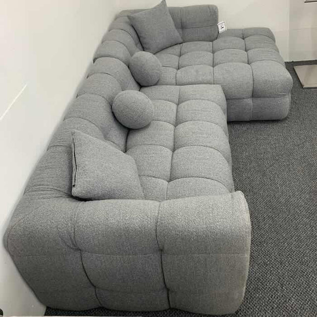 Modern-Grey-Boucle-Corner-Sofa-Bubble-Style