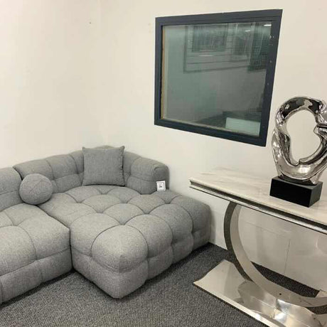 Modern-Grey-Boucle-Corner-Sofa-Bubble-Style