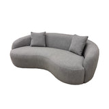 Modern-Grey-Boucle-Curved-Sofa-With-Boucle-Pillows-230cm