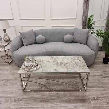 Modern-Grey-Boucle-Curved-Sofa-With-Boucle-Pillows-230cm