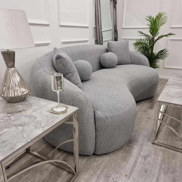 Modern-Grey-Boucle-Curved-Sofa-With-Boucle-Pillows-230cm