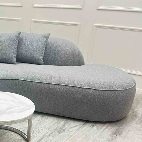 Modern-Grey-Boucle-Curved-Sofa-With-Boucle-Pillows-340cm