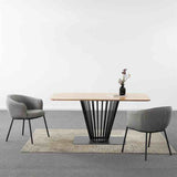 Modern-Grey-Boucle-Dining-Chair-Black-Metal-Legs-Set-of-2