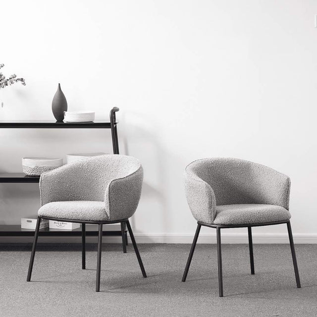 Modern-Grey-Boucle-Dining-Chair-Black-Metal-Legs