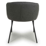 Greta Modern Grey Boucle Dining Chairs Set of 2