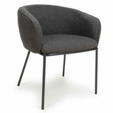 Greta Modern Grey Boucle Dining Chairs Set of 2