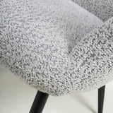 Arlo Modern Grey Textured Chenille Lounge Chair