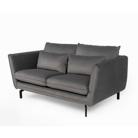 Modern-Grey-Fabric-2-Seater-Corner-Sofa-With-Black-Metal-Legs-180cm