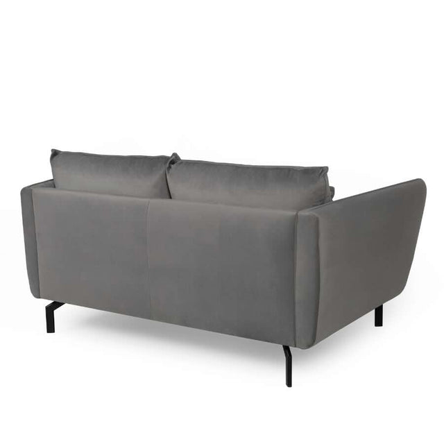 Modern-Grey-Fabric-2-Seater-Corner-Sofa-With-Black-Metal-Legs-180cm