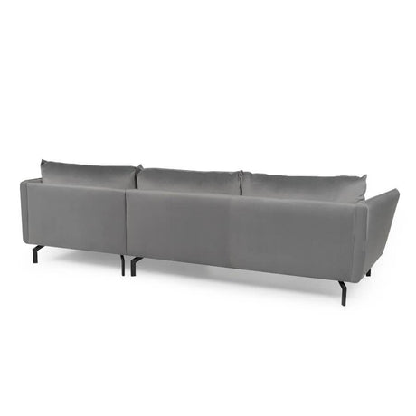 Modern-Grey-Fabric-3-Seater-Corner-Sofa-With-Black-Metal-Legs-200cm