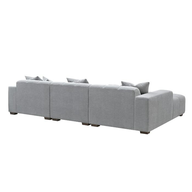 Modern-Grey-Fabric-Corner-Sofa-Block-Stitched-Left-Hand