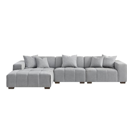 Modern-Grey-Fabric-Corner-Sofa-Block-Stitched-Left-Hand