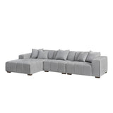 Modern-Grey-Fabric-Corner-Sofa-Block-Stitched-Left-Hand