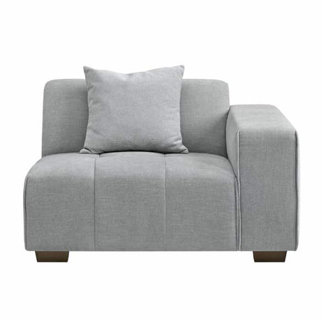 Modern-Grey-Fabric-Corner-Sofa-Block-Stitched-Left-Hand