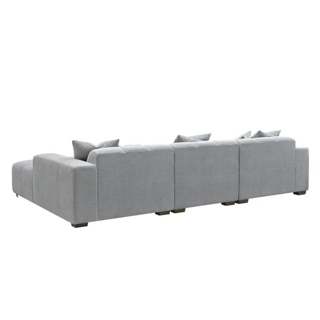 Modern-Grey-Fabric-Corner-Sofa-Block-Stitched-Right-Hand-With-Footstool