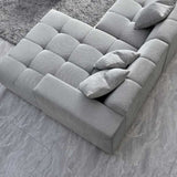 Modern-Grey-Fabric-Corner-Sofa-Block-Stitched-Right-Hand-With-Footstool