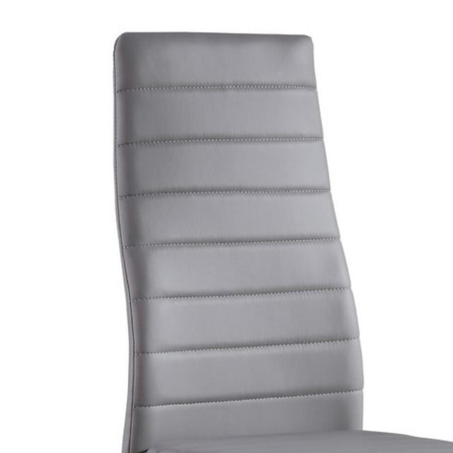 Modern-Grey-Faux-Leather-Horizontal-Stitched-Dining-Chair-With-Chrome-Metal-Legs-Set-of-6