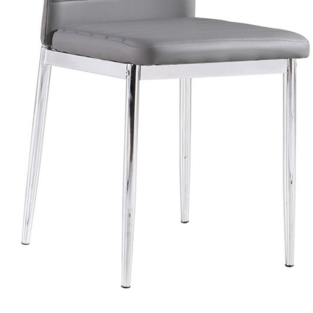 Modern-Grey-Faux-Leather-Horizontal-Stitched-Dining-Chair-With-Chrome-Metal-Legs-Set-of-6