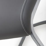 Modern-Grey-Leather-Cantilever-Dining-Chair-Horizontal-Stitching-Metal-Legs