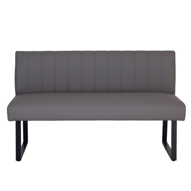 Modern-Grey-Leather-Dining-Bench-With-Back-7